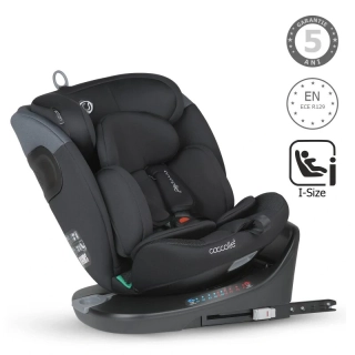 Autosedačka Coccolle Atira i-Size 40-150 cm (0-36 kg), 360° otočná, Diamond Black