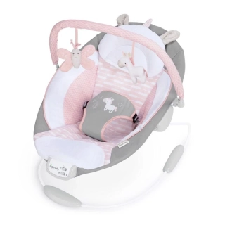 INGENUITY Lehátko vibrující s melodií Flora the Unicorn™ 0m+ do 9 kg_nový typ