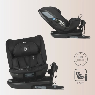 Autosedačka i-Size 40-150cm Coccolle Velsa  Jet Black