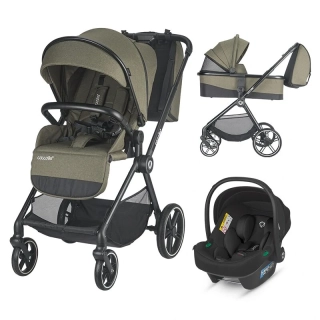  Kočárek Coccolle Lissia 3v1 travel system Moos green