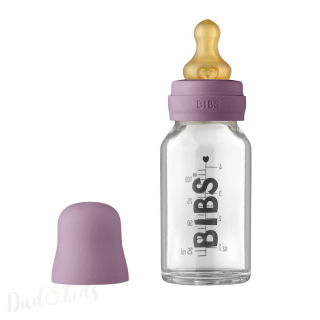 BIBS Baby Bottle skleněná lahev 110 ml  - mauve