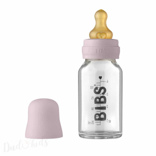 BIBS Baby Bottle skleněná lahev 110 ml  - ducky-lilac
