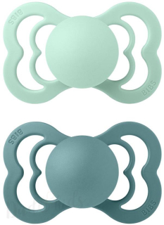 BIBS Supreme symetrické dudlíky z přírodního kaučuku 2ks 0-6m Nordic Mint/Island Sea