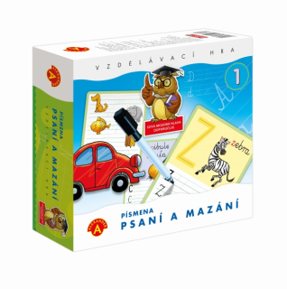 Vzdělávací hra Psaní a mazání 1 - PÍSMENKA