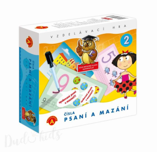 Vzdělávací hra Psaní a mazání 2 - ČÍSLICE