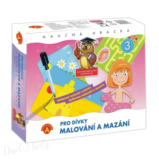 Vzdělávací hra Psaní a mazání - KRESLENÍ PRO HOLKY