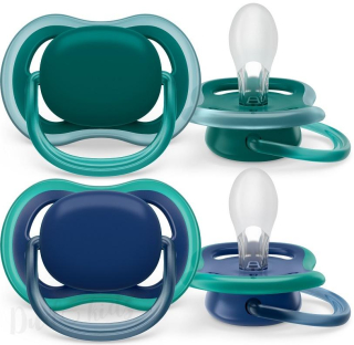 Philips AVENT Šidítko Ultra air neutral 6-18m chlapec modrá, 2ks