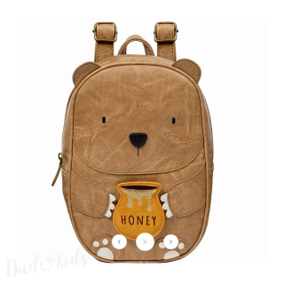 Dětský batůžek z eco kůže MEDVÍDEK - Big Bear Karl