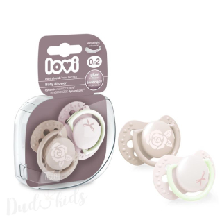 LOVI Mini dudlík BABY SHOWER 0-2m 2ks holka 1pár
