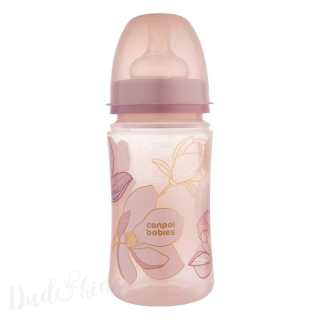 Canpol babies Antikoliková lahev EasyStart GOLD 240ml růžová
