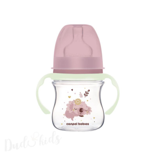 Canpol babies Antikoliková lahev EasyStart SLEEPY KOALA 120ml růžová