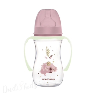 Canpol babies Antikoliková lahev EasyStart SLEEPY KOALA 240ml růžová