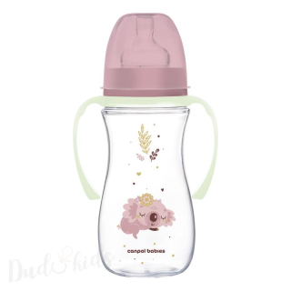 Canpol babies Antikoliková lahev EasyStart SLEEPY KOALA 300ml růžová