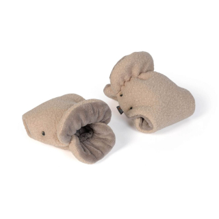 Zimní rukavice na kočárek BOUCLE dark beige