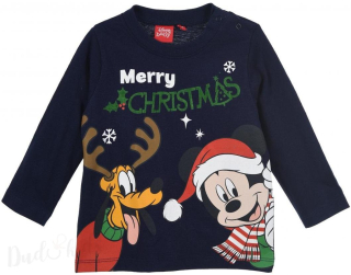 Triko s motivem Minnie Vánoce pro věk 24měsíců modré triko minnie