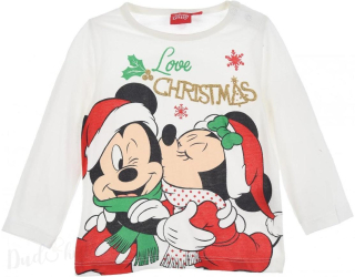 Triko s motivem Minnie Vánoce pro věk 24měsíců krémová triko minnie