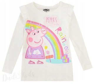 Triko s motivem Peppa PIG prastatko Pepina pro věk 3roky krémové triko Peppa Pig