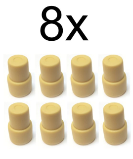 ND_koncová krytka vytahovací tyčky postýlky a ohrádky 8ks béžová