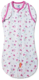 Zavinovačka SwaddleMe Arms Free Pod tulipány na bílém podkladu vel.L (4-6 měsíce, 6.4 - 8.2kg)do 66cm