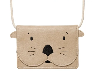 Dětská peněženka/taštička na krk z eco kůže BOBR - Biobr Laurin