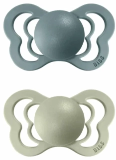 BIBS Couture Ortodontický dudlík z přírodního kaučuku 2ks 0-6m Island Sea / Sage
