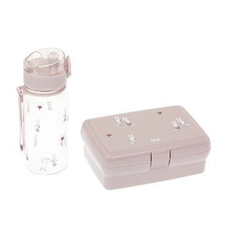 BimBi svačinová sada box + tritanová láhev Rabbits