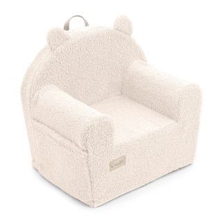 Dětské Designové Pěnové Křesílko Bouclé Vanilla