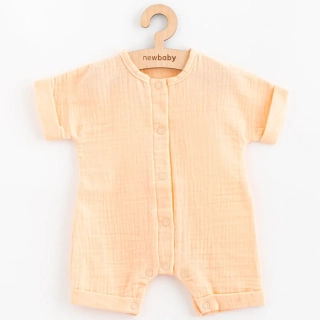 Kojenecký letní mušelínový overal New Baby Leny peach vel. 56