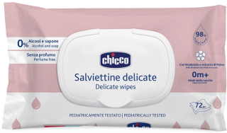 Dětské vlhčené ubrousky Delicate s heřmánkem 72 ks CHICCO  jemné