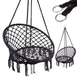Závěsná houpačka Čapí hnízdo black do 150kg