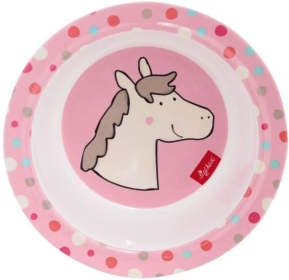 Melaminová miska baby mistička HOPPE DOT kůň (15,5cm) sigikid 