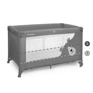 Cestovní postýlka KIDWELL BLISSY DUO grey