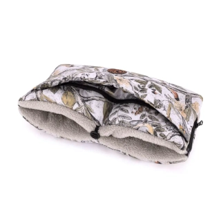 Zimní RUKÁVNÍK na kočárek Mont Blanc s kapsou - Ornitologie