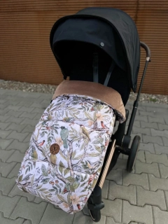 Vyteplený nánožník na kočárek univerzální Mont Blanc - Ornithology 