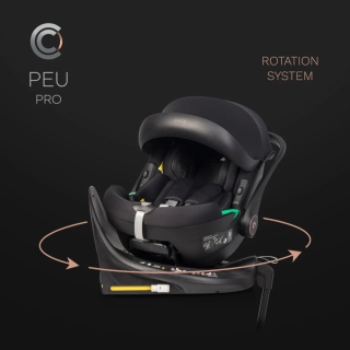 Autosedačka CAVOE PEU PRO s otočnou základnou ISOFIX pro děti od 40 do 87 cm (0-13 kg)