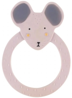 Kousátko ze 100% přírodního kaučuku Mr. Mouse - myška - fialová