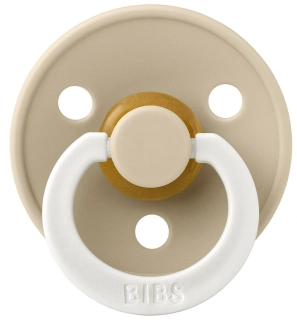 Dudlík z přírodního kaučuku - 18m+ 1ks  Vanilla Noční - BIBS Colour 