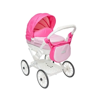 kočárek pro panenky Jasmine Kids Elegance pink