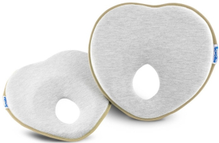 Ergonomický, tvarující polštářek pro miminko - šedá, béžová 