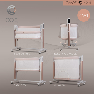 Elektrická kolébka 4v1 Cavoe COQ Cashmere