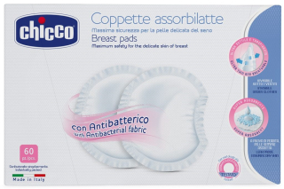 CHICCO Vložky do podprsenky antibakteriální 60 ks_vysokosavé