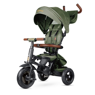 Multifunkční skládací tříkolka Qplay Rito Deluxe Olive green