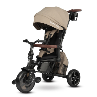 Multifunkční skládací tříkolka 8v1 Qplay Comfo Max coffee
