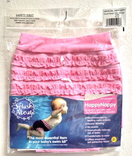 Dětské neoprenové plavky Happy Nappy - růžový kanýrek vel. XXL (16kg+)  