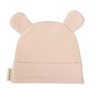 Kojenecká bambusová čepice s oušky Bimbi 0/1m růžová