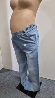 Těhotenská móda - Laclové kalhoty s kapsami vel.36