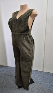 Těhotenská móda - Manžestrové laclové kalhoty s pružným bříškem vel. S