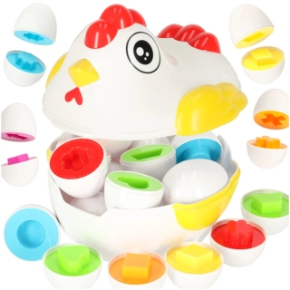 SKLADACÍ BLOKY VEJCE MONTESSORI SLEPICE