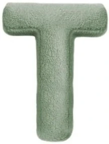 MEALINI Plyšové písmeno Zelené T _