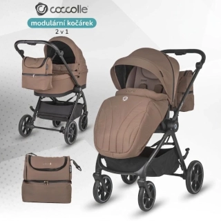 Kočárek Coccolle Serry 2v1 travel system Light Taupe
